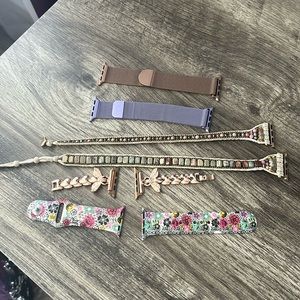 Apple Watch 40 mm assorted watch bands.